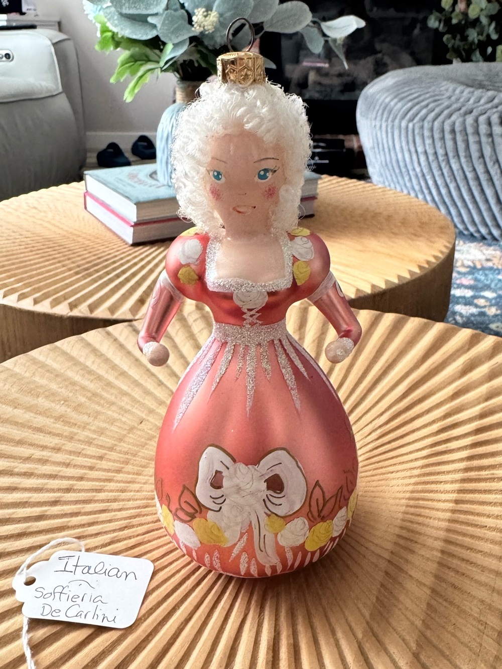 Soffieria De Carlini Christopher Radko Marie Antoinette "Minuet Lady” Ornament